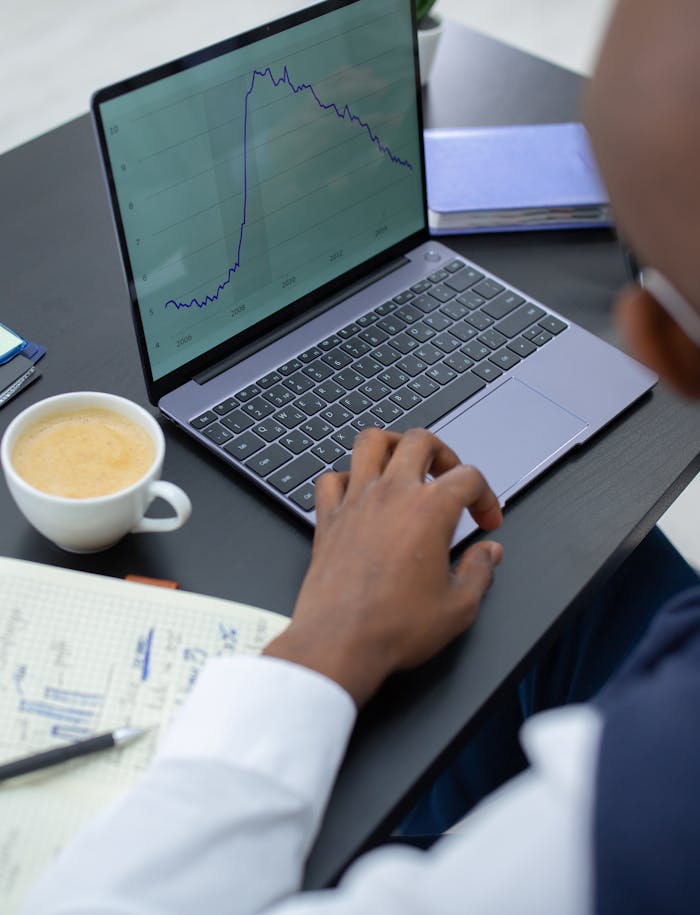 A Person Using a Laptop