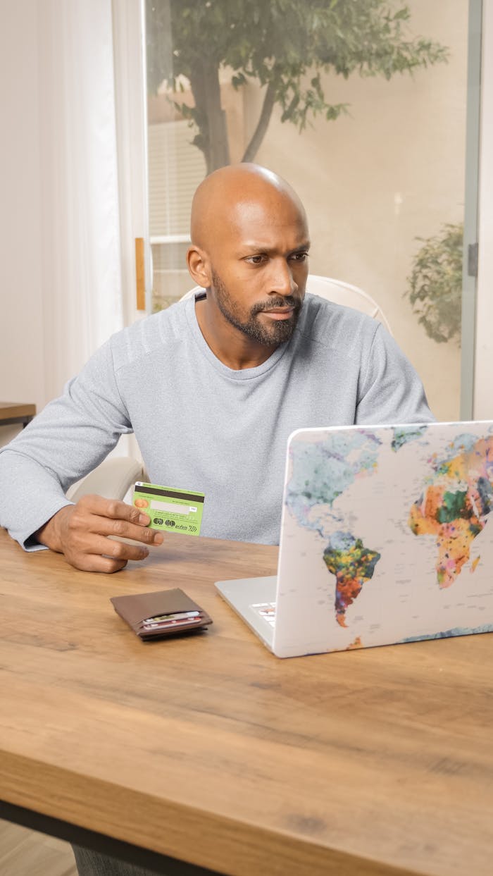 A Man Online Shopping